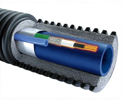 Труба Uponor ECOFLEX SUPRA PLUS с греющим кабелем 10ВТ/M 32 × 2,9/68 мм (бухта 150 м) купить в интернет-магазине Азбука Сантехники