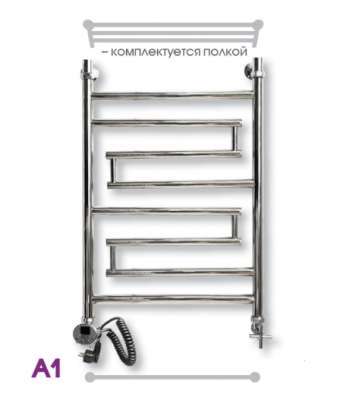 Полотенцесушитель электрический ЭРАТО А1 ВП 1200 × 400, с верхней полкой купить в интернет-магазине Азбука Сантехники