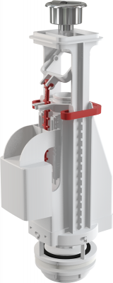Сливной механизм для бачка AlcaPlast A08A, с двойной кнопкой купить в интернет-магазине Азбука Сантехники
