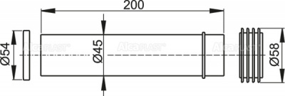 Трубка с манжетой AlcaPlast M901 для инсталяции A101/1200 купить в интернет-магазине Азбука Сантехники