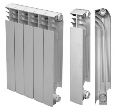 Алюминиевый секционный радиатор Tenrad 500/100 4-секции купить в интернет-магазине Азбука Сантехники