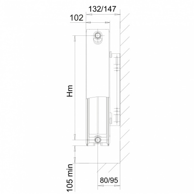 Радиатор стальной панельный Лемакс VC22 300 X 1000 купить в интернет-магазине Азбука Сантехники
