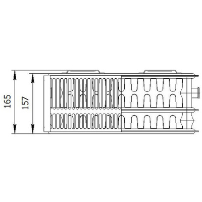 Радиатор стальной панельный Лемакс VC33 300 X 1400 купить в интернет-магазине Азбука Сантехники