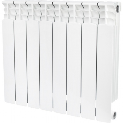 Радиатор биметаллический STOUT Space 500, 8 секций, белый (RAL 9016) купить в интернет-магазине Азбука Сантехники