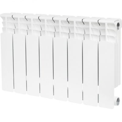 Радиатор биметаллический STOUT Space 350, 8 секций, белый (RAL 9016) купить в интернет-магазине Азбука Сантехники