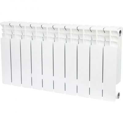 Радиатор биметаллический STOUT Space 350, 10 секций, белый (RAL 9016) купить в интернет-магазине Азбука Сантехники
