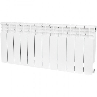 Радиатор биметаллический STOUT Space 350, 12 секций, белый (RAL 9016) купить в интернет-магазине Азбука Сантехники