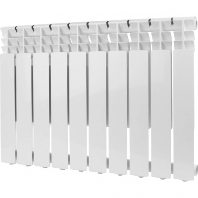 Радиатор алюминиевый ROMMER Optima 500, 10 секций, белый (RAL 9016) купить в интернет-магазине Азбука Сантехники