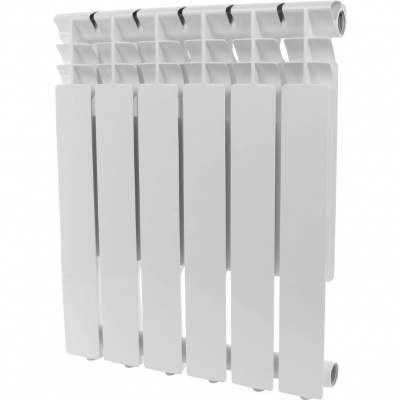 Радиатор алюминиевый ROMMER Optima 500, 6 секций, белый (RAL 9016) купить в интернет-магазине Азбука Сантехники