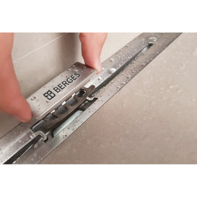 Душевой лоток Berges SIMPEL 1000, матовый хром, S-сифон D50/105 H50, вертикальный купить в интернет-магазине Азбука Сантехники