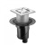 Трап Berges PLATZ Norma 150 × 150, хром глянец, S-сифон D50/105 H50, вертикальный купить в интернет-магазине Азбука Сантехники