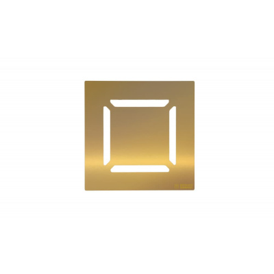 Трап Berges ZENTRUM Norma 100 × 100, золото глянец, выпуск D50 H65, боковой купить в интернет-магазине Азбука Сантехники