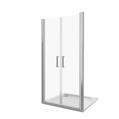 Душевая дверь в нишу Good Door FANTASY SD-90-C-CH, с прозрачным стеклом купить в интернет-магазине Азбука Сантехники