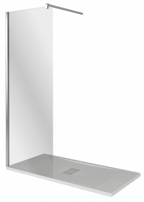 Душевое ограждение Good Door WALK IN SP-130-C-CH, с прозрачным стеклом, профиль-хром купить в интернет-магазине Азбука Сантехники