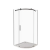 Душевой уголок Good Door GALAXY R-90-C-B, с прозрачным стеклом, профиль-черный купить в интернет-магазине Азбука Сантехники