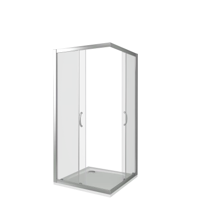 Душевой уголок Good Door INFINITY CR-120-80-C-CH, с прозрачным стеклом купить в интернет-магазине Азбука Сантехники