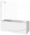 Шторка на ванну Good Door SCREEN 2Н-100-C-CH (1 створчатая распашная на петлях+неподвижная часть) купить в интернет-магазине Азбука Сантехники