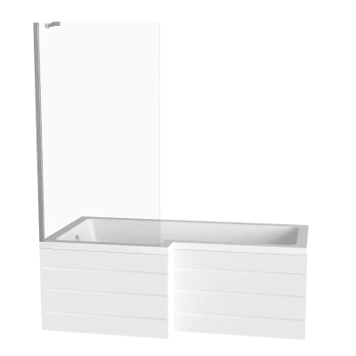 Шторка на ванну Good Door SCREEN BS-80-C-CH (неподвижная шторка) купить в интернет-магазине Азбука Сантехники