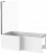 Шторка на ванну Good Door SCREEN BS-80-C-В, профиль-черный (неподвижная шторка) купить в интернет-магазине Азбука Сантехники