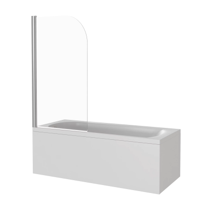 Шторка на ванну Good Door SCREEN H-80-C-CH (1 створчатая распашная) купить в интернет-магазине Азбука Сантехники