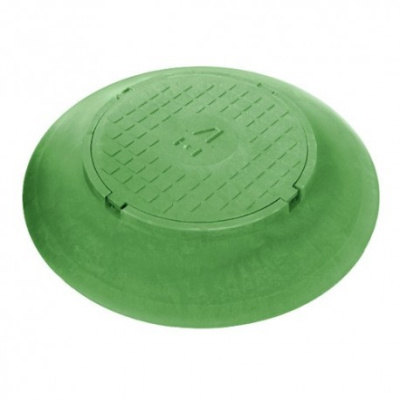 Люк-переходник полимерпесчаный конусный для колодца (зеленый) купить в интернет-магазине Азбука Сантехники