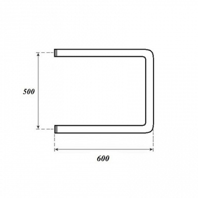Полотенцесушитель водяной Point П-образный 500 × 600 купить в интернет-магазине Азбука Сантехники