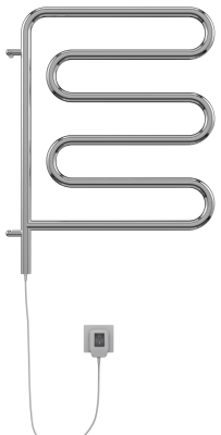 Полотенцесушитель электрический Terminus Электро 25 Ш-обр 450 × 570 поворотный купить в интернет-магазине Азбука Сантехники
