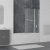 Шторка на ванну RGW SC-12, 1000 × 1500 мм, с прозрачным стеклом, профиль — хром купить в интернет-магазине Азбука Сантехники