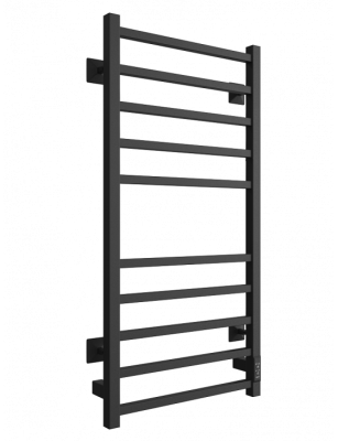 Полотенцесушитель электрический ДВИН L plaza neo 80/50, черный матовый купить в интернет-магазине Азбука Сантехники