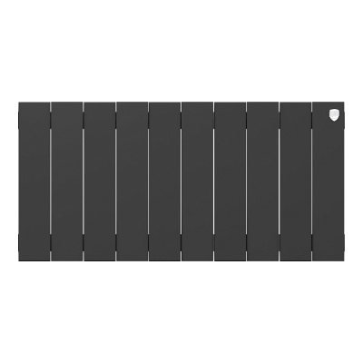 Радиатор биметаллический RoyalThermo PianoForte 300 Noir Sable 10 секций (черный) купить в интернет-магазине Азбука Сантехники