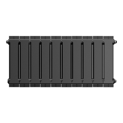 Радиатор биметаллический RoyalThermo PianoForte 300 Noir Sable 10 секций (черный) купить в интернет-магазине Азбука Сантехники