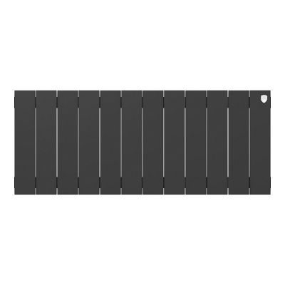 Радиатор биметаллический RoyalThermo PianoForte 300 Noir Sable 12 секций (черный) купить в интернет-магазине Азбука Сантехники