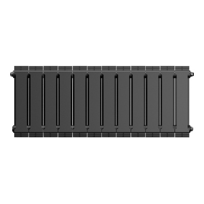 Радиатор биметаллический RoyalThermo PianoForte 300 Noir Sable 12 секций (черный) купить в интернет-магазине Азбука Сантехники