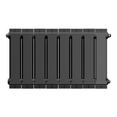 Радиатор биметаллический RoyalThermo PianoForte 300 Noir Sable 6 секций (черный) купить в интернет-магазине Азбука Сантехники