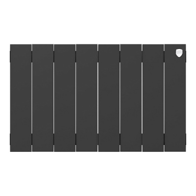 Радиатор биметаллический RoyalThermo PianoForte 300 Noir Sable 8 секций (черный) купить в интернет-магазине Азбука Сантехники