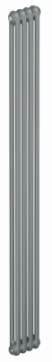 Радиатор стальной трубчатый RIFAR TUBOG 2180-06-B1, с боковым подключением, цвет-Титан матовый купить в интернет-магазине Азбука Сантехники