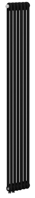 Радиатор стальной трубчатый RIFAR TUBOG VENTIL 2180-06-DV1, с нижним подключением, цвет-Антрацит матовый купить в интернет-магазине Азбука Сантехники