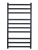 Полотенцесушитель электрический МАРГРОИД В81/10 P100 × 50 профильный, правое подключение, черный матовый RAL 9005 (3 группы вставок 3 × 4 × 3) купить в интернет-магазине Азбука Сантехники