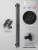 Полотенцесушитель электрический МАРГРОИД Inaro Р120 × 6 профильный, СНШ, 4 крючка, 1 секция, 3 вставки, черный матовый RAL 9005 купить в интернет-магазине Азбука Сантехники