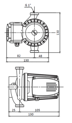 Насос циркуляционный Shinhoo BASIC S 15-6S 130 мм, 1 × 230 В, 70 / 60 / 50 Вт купить в интернет-магазине Азбука Сантехники