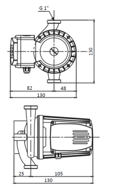 Насос циркуляционный Shinhoo BASIC S 32-4S 180 мм, 1 × 230 В, 50 / 40 / 30 Вт купить в интернет-магазине Азбука Сантехники