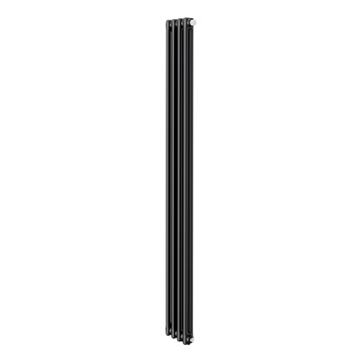 Дизайн-радиатор Royal Thermo Insignia VC2180 - 04 секции, RAL9005m (черный) с нижним подключением купить в интернет-магазине Азбука Сантехники