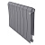 Радиатор биметаллический Royal Thermo Infinity 500 Silver Satin 8 секций (серебристый) с боковым подключением купить в интернет-магазине Азбука Сантехники