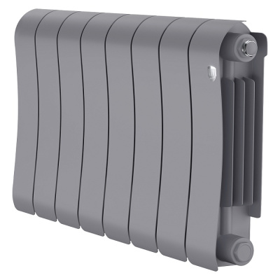 Радиатор биметаллический Royal Thermo Infinity V 300 Silver Satin 8 секций (серебристый) с нижним подключением купить в интернет-магазине Азбука Сантехники